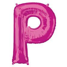 P balloon page 1 of 1 • 1. Party Camel 16 Pink Letter P Balloon