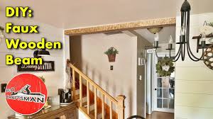 Faux wood beams are designed to resemble real wood, they now make use who are faux wood beams for? Faux Wooden Beam Diy Youtube