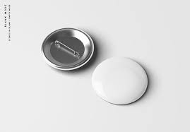 Pin Button Badge Mockup Blank Mode Pin Button Badges Mockup Button Badge