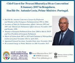 During his last leg journey, he plans to visit goa between january 11 and 12. Pravasi Bharatiya Divas Convention Auf Twitter Chief Guest Hon Ble Dr Antonio Costa Pm Of Portugal Will Address Delegates On 8 Jan 2017 At Pravasi Bharatiya Divas Convention Bengaluru Https T Co Ghb2qxaiax