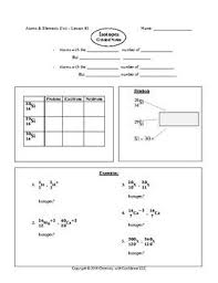 Isotope Guided Notes Guided Notes Chemistry Notes