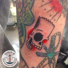 Bart Simpson Tattoo Tattoo Tattoostudio Oldschooltattoo Bartsimpsontattoo Bart Skull Skulls Besttattoostudio Du Simpsons Tattoo Tattoos Tattoo Prices