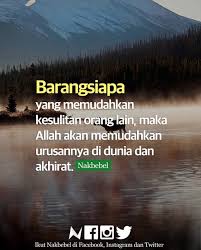 We did not find results for: Barang Siapa Memudahkan Urusan Orang Lain