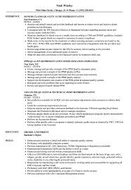 quality representative resume samples