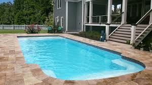 All rectangular fiberglass pools do accommodate automatic pool covers but there are minor factors that make some designs a little more compatible than others. Grand Majestic Alaglas Swimming Pools