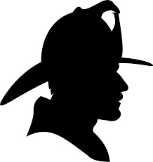 Black And White Fireman Firefighter Profile Silhouette By Studio Hades Firefighter Silhouette Silhouette Svg