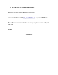 Cover Letter Parareda