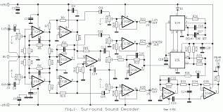 The complete circuit diagram, description, construction clues and the testing procedure provided the circuit design of a home theater system described here faithfully meets both the above mentioned criteria. Decoder Circuit For Small Surround Sound