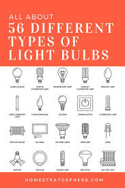 56 Different Types Of Light Bulbs Illustrated Charts