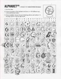 Use whatever colors of cardstock or paper that you'd like. Alphabet 100