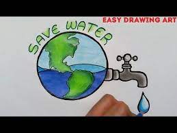 How To Draw Save Water Poster Drawing Save Water Save Earth Drawing For Kids Youtube Save Water Poster Drawing Save Earth Drawing Earth Drawings Save water save earth poster step by step oil pastel drawing !! how to draw save water poster drawing