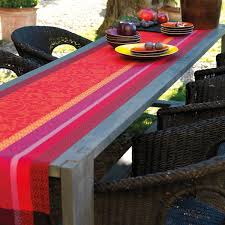Runner Provence Strawberry 100 Cotton Table Runner Small Square Table Linen Le Jacquard Francais Provence Table Cloth