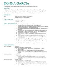 They're for a job that needs investment advice, collaboration, and financial reports. Certified Financial Planner Cv Template Cv Samples Examples