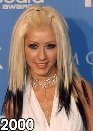 Pin By Danielle Riley On Hair Things Christina Aguilera Hair Black Hair Blonde Tips Hair Beauty