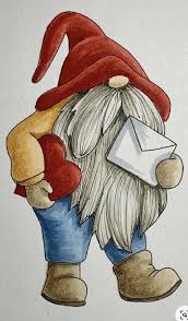 Pin By Ankie Wolberts On Gnome Cards In 2020 Gnomes Crafts Christmas Paintings Gnomes