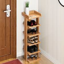 Soges Shoe Racks Solid Wood Shoe Storage Shelf Organizer Wood Shoe Storage Shoe Rack Bedroom Wood Shoe Rack
