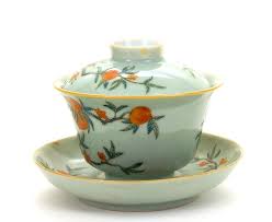 4 Late 19c Chinese Celadon Famille Rose Peach Tea Cup Item 1152033 Detailed Views Tea Cups Chinese Tea Cups Tea