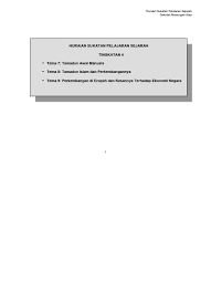 Tamadun islam dan perkembangannya sejarah tingkatan 4. Huraian Sukatan Pelajaran Sejarah Tingkatan 4 Tema 8 Tamadun Islam Dan Perkembangannya