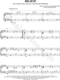 Josh Groban Believe Sheet Music Piano Solo In E Major Transposable Download Print Sheet Music Piano Music E Major