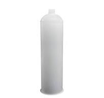 20oz White Plastic Cartridge, Polyethylene