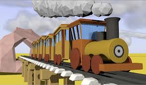 Cartoon Animated Train Train Sketch Animation Cartoon