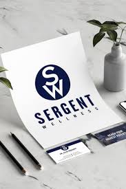 Karimacreative A Mockup Of Branding Materials For Sergent Wellness My Karima Creative The Branding Branding Website Design Branding Process Creative Branding