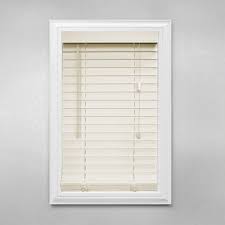 Home Decorators Collection Alabaster 2 In Faux Wood Blind 26 In W X 48 In L Actual Size 25 5 In W X 48 In L 10793478117734 The Home Depot Faux Wood Blinds Blinds Home Decorators Collection