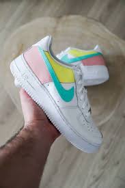 Nike Air Force 1 Color Block 2 By Sneakeaze In 2020 Nike Air Force Nike Air Custom Nike Shoes