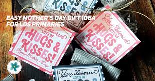Any content or opinions expressed, implied or included in or with the goods/services offered by little lds ideas are solely those of little lds ideas and not those. Easy Mother S Day Gift Idea For Lds Primary Hugs Kisses Gift Tag