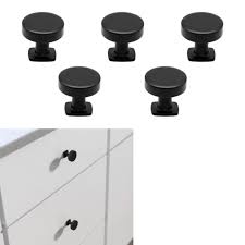 Goldenwarm 15pack black cabinet handles 3inch black cabinet pulls matte black drawer pulls vintage kitchen cabinet handles dresser handles. 5 Pack Matte Flat Black Cabinet Hardware Modern Farmhouse Kitchen Bath Drawer Door Flat Top Round Knob 1 25 Diameter Greydock Com
