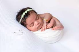Newborn Baby Girl Pretty In White Dark Hair Baby Girl Newborn Newborn Photography