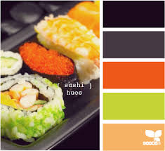 Sushi Hues Fun Art Color Design Seeds Color Schemes