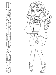 Hang up different items in the closet, and line them up to assemble an outfit. Descendants Coloring Pages Free Printable Coloring Pages For Kids