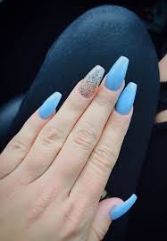 Long tapered ballerina coffin press on nail set baby blue & butterflies trendy send nail sizes in note to seller during purchase listed set comes with 10 nails, glue, nail file, and personalized goodies other solid colors available condition is new/custom made dir=ltr>shipped with usps first class</p> 15 Light Blue And Glitter Coffin Nails 2018 Pics Bucket Acrylic Nails Coffin Glitter Blue Acrylic Nails Black Acrylic Nails
