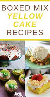 Yellow Cake Mix Recipe Ideas Yellow Cake Mix Recipes Yellow Cake Mixes Cake Mix Recipes
