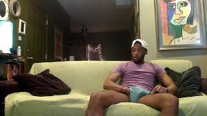 Black roommate gets caught jerking off and cums on Bears face watch online