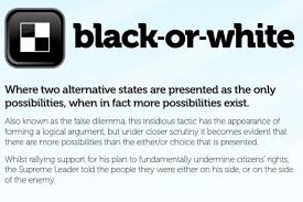 Bifurcation Or False Dilemma Fallacy Logic And Critical Thinking Logical Fallacies False Dilemma
