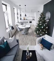 23 open concept apartment interiors for inspiration. Home House Design Interior Design Open Space Kitchen Living Room Christmas Small Nice Cozy White Sim Arredamento Casa Soggiorni Piccoli Arredamento