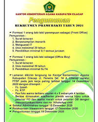 Temukan info lowongan pekerjaan menarik dan terbaru mei 2021 di cilacap hanya di jobs.id. Lowongan Kerja Kantor Lowongan Kerja Purwokerto Facebook