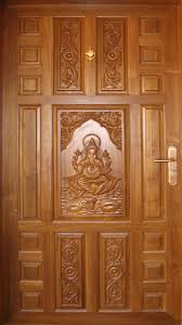 Teak Wood Door Sri Ganesh Carving Goel Woodworks Wooden Main Door Design Front Door Design Wood Wooden Door Design