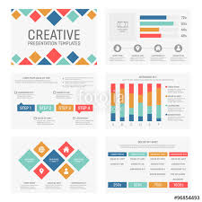 vector template for multipurpose presentation slides with