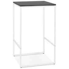 Check spelling or type a new query. Table Haute Mange Debout Design En Bois Pieds Metal Blanc Hugo Noir