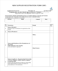 Such a system will also request evidence of. Free 10 Supplier Registration Forms In Pdf Ms Word