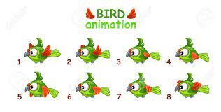 Animation desk for windows 10 provides an easy, friendly, and intuitive drawing environment so that everyone can enjoy creating their own animated works. Funny Cartoon Flying Green Parrot Bird Animation Frames Royalty Free Cliparts Vectors And Stock Illustration Image 45727919
