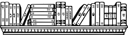 Transparent bookshelf clipart black and white. Bookcase Cartoon Black And White