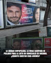 😱La ciudad empapelada: La mega campaña de Pullaro para la lista de  concejales en Rosario. ¿Cuánto cuestan esos afiches? El gobernador decidió  jugar fuerte en la última etapa de campaña antes de