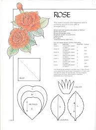 Rose 2 Paper Flowers Diy Paper Flower Patterns Paper Flower Template