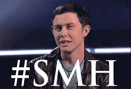 A hand shown pressing against the head of a person, commonly written as facepalm. Shake My Head Decepcion Gif Find On Gifer