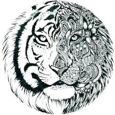 Tiger Coloring Pages To Print Tiger Printable Coloring Pages Printable Tiger Coloring Pages Tiger T Animal Coloring Pages Coloring Pages Mandala Coloring Pages