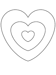 There's also a page of mixed shapes and sizes from large to mini hearts. Pictures Of Hearts To Color Coloring Home